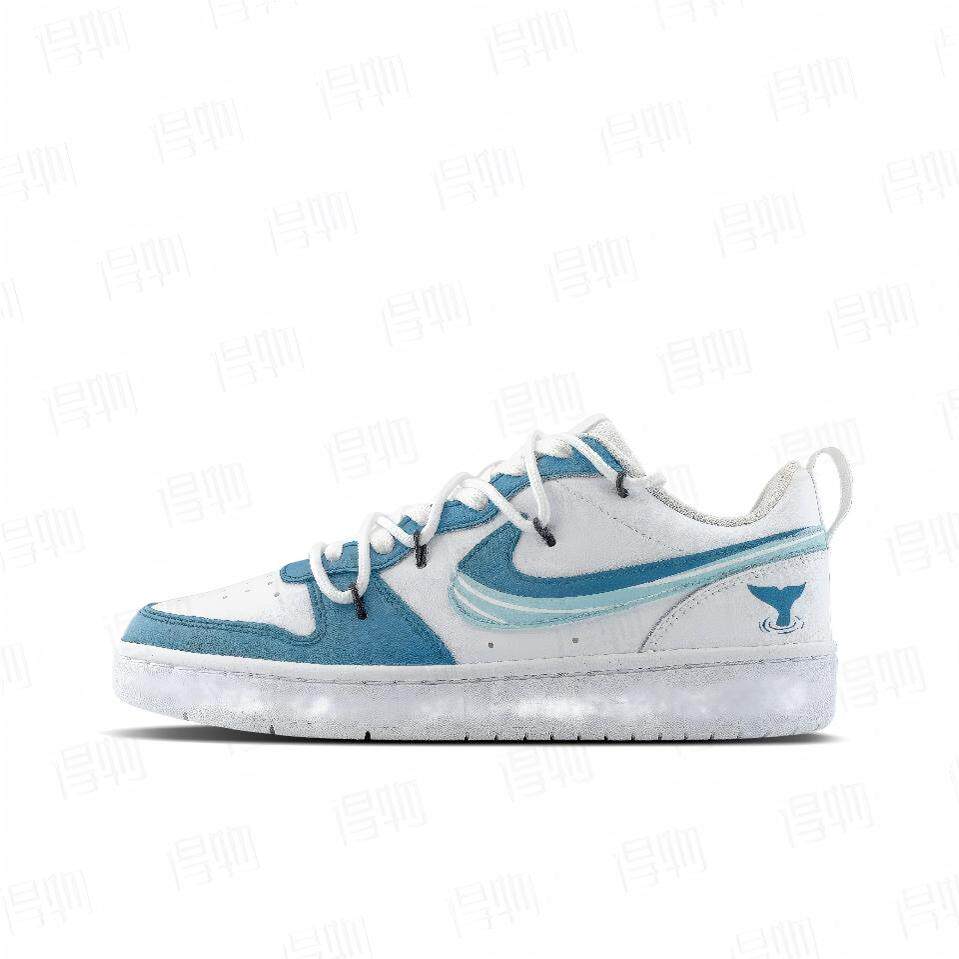 【定制球鞋】Nike Court Borough 鲸落星海 BQ5448-100