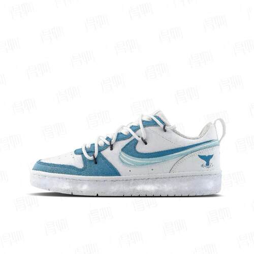 【定制球鞋】Nike Court Borough 鲸落星海 BQ5448-100