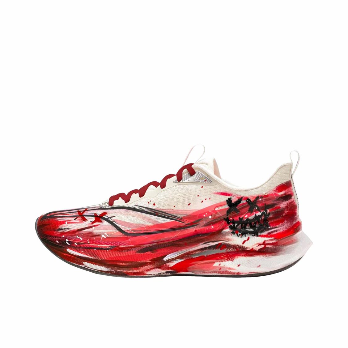 【定制跑鞋】 李宁 赤兔9 PRO 跑鞋  猩红涂鸦  ARPW001-27