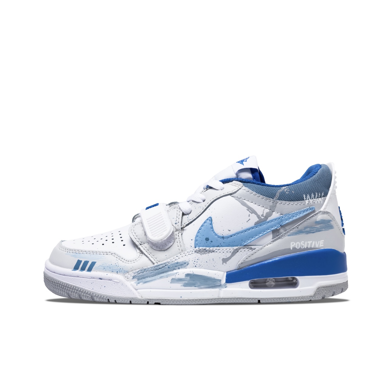 【定制球鞋】Jordan Legacy 312 蓝色禁区 涂鸦 蓝白  HJ3480-140