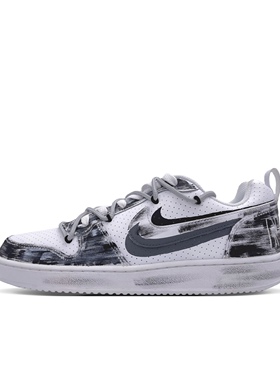 【定制球鞋】Nike Court Borough Low 暗影双钩 黑色 838937-111