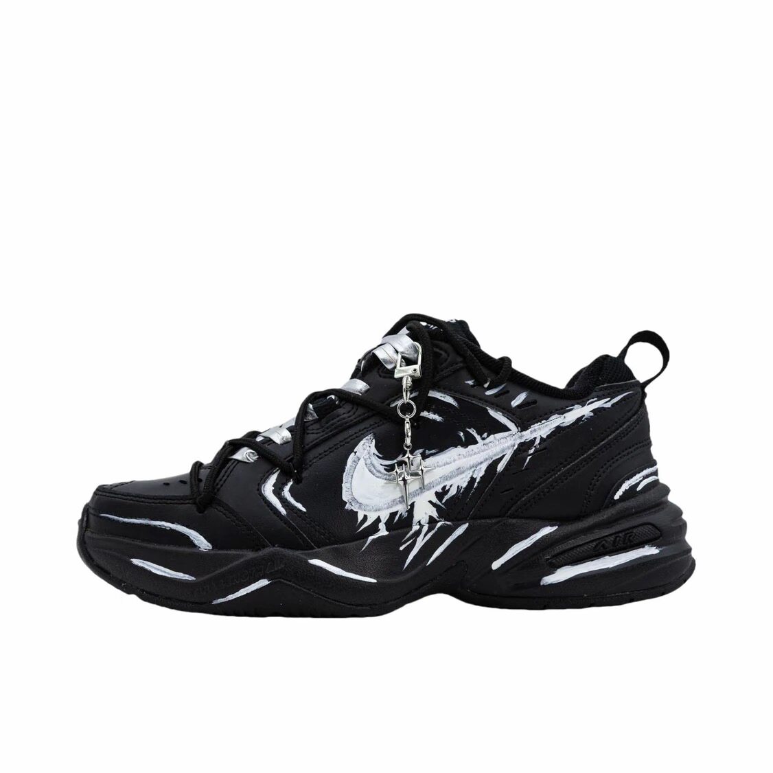 【定制球鞋】 Nike Air Monarch4运动休闲鞋 黑色风暴415445-001