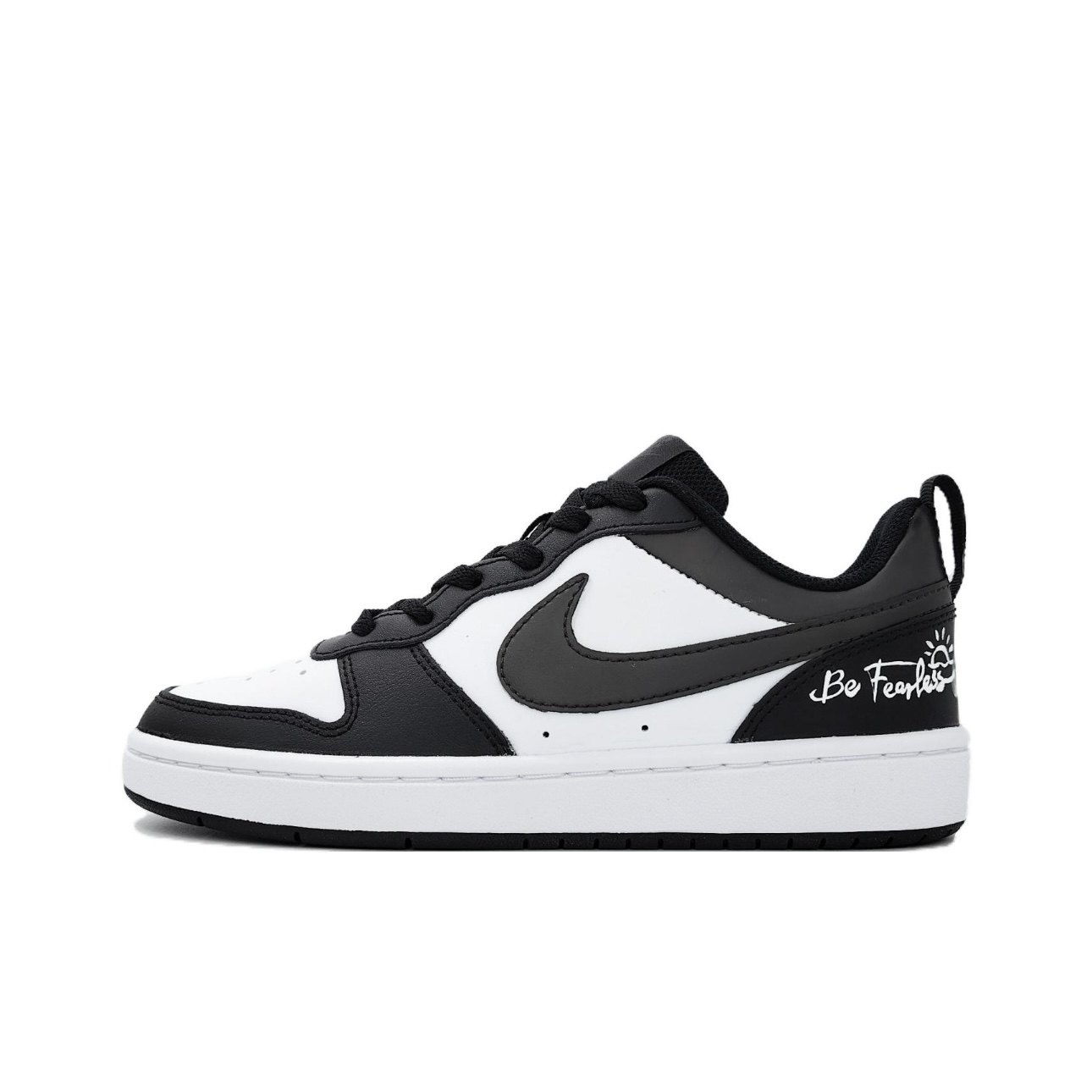 【定制球鞋】Nike Court Borough 功夫熊猫 黑白 BQ5448-115