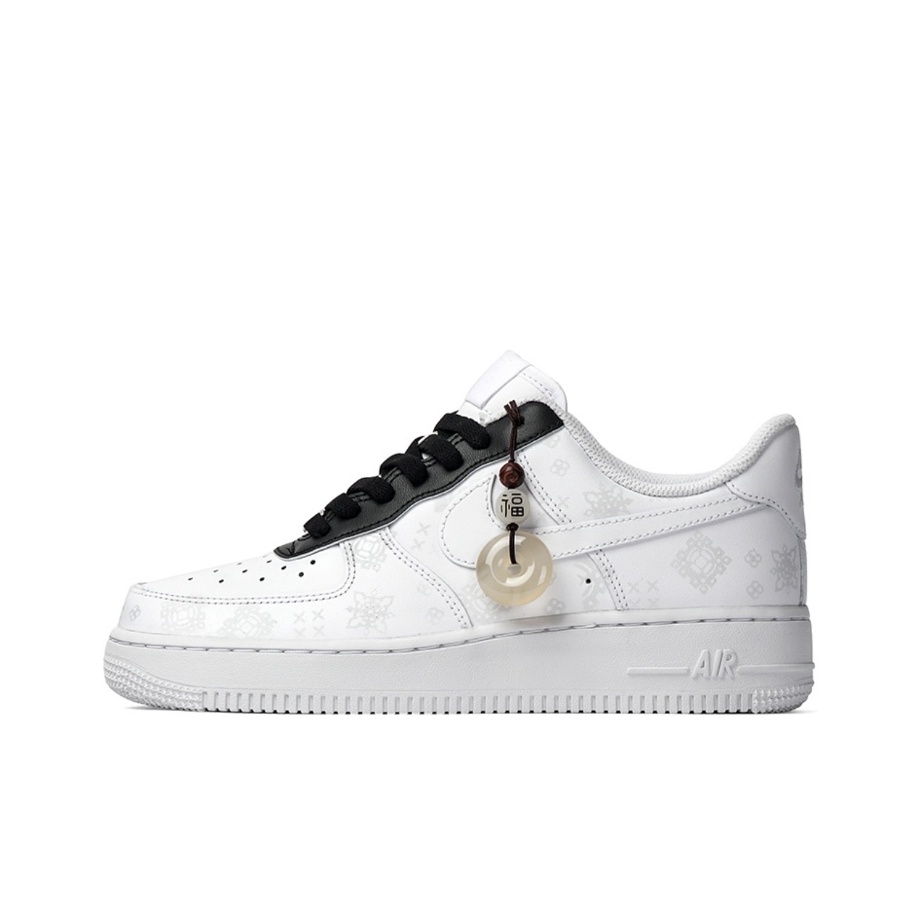 【定制球鞋】Nike Air Force 1 '07黑丝绸 新中式 黑白CW2288-111