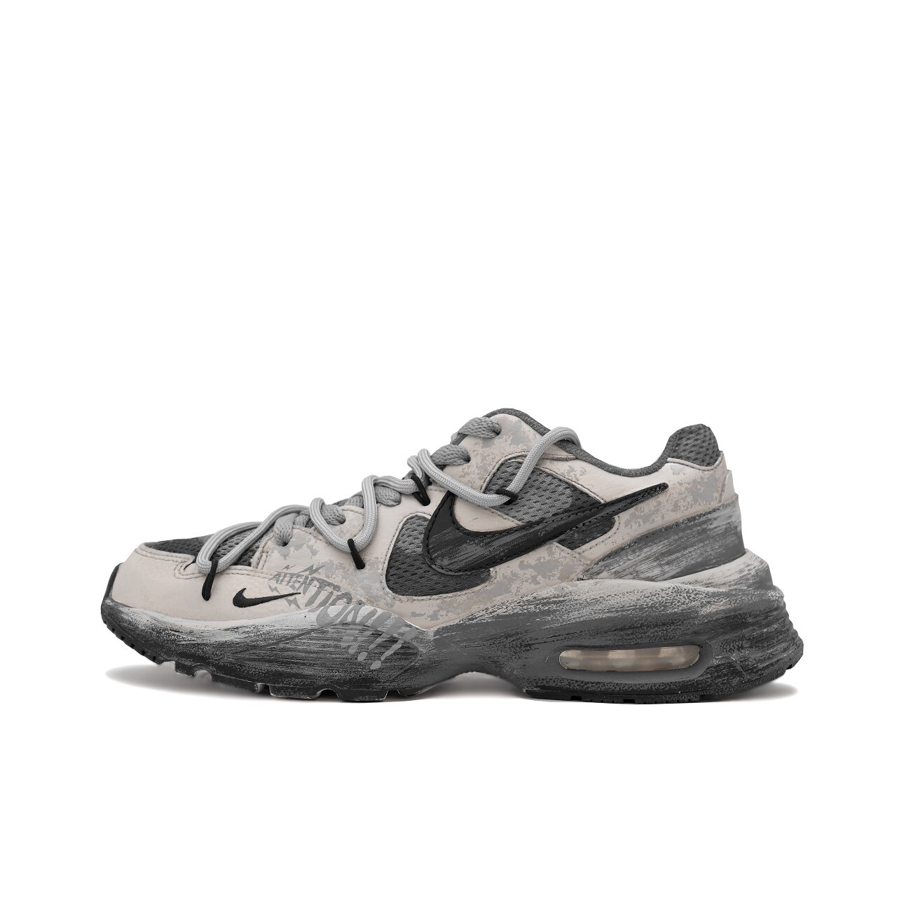 【定制球鞋】Nike Air Max Fusion 长野 做旧 卡其灰  CJ1671-100