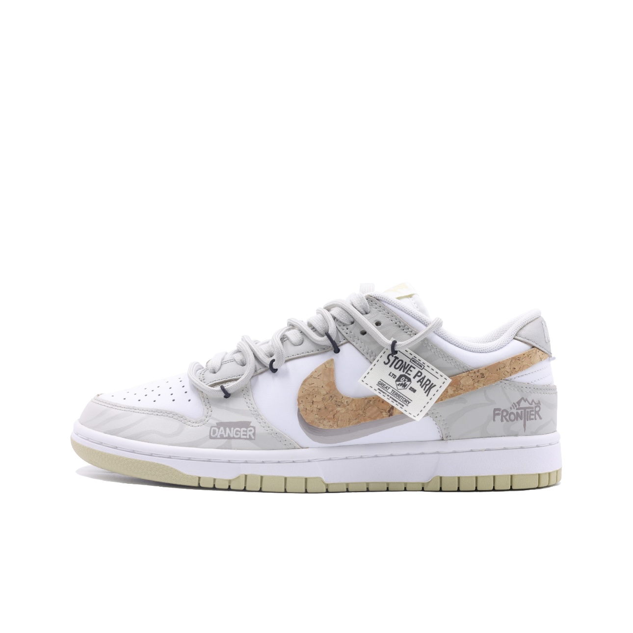 【定制球鞋】Nike Dunk 枯木之源 喷绘 复古解构 咖色 DV0833-100