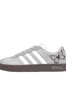 【定制球鞋】 adidas neo Vl Court   板鞋   川子灰 HQ1802