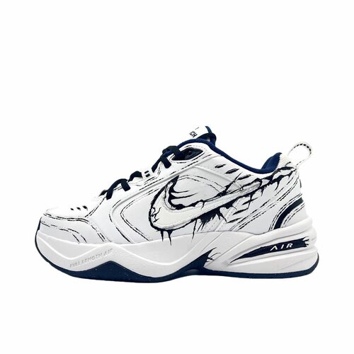【定制球鞋】 Nike Air Monarch 4运动休闲鞋 黑白爆裂415445-102