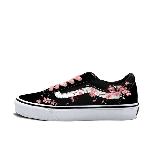 VANS定制球鞋Ward樱粉幻梦