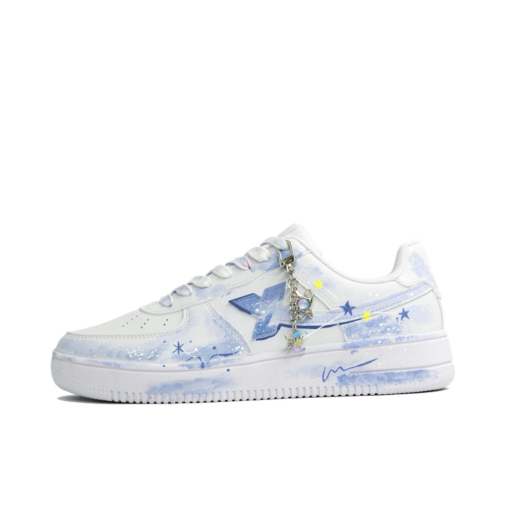 【定制球鞋】Xtep/特步 月晚夜 881219319851白色