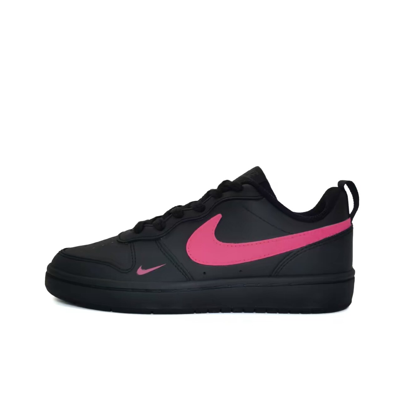 【定制球鞋】Nike Court Borough 2 荧红少女 黑红 BQ5448-115