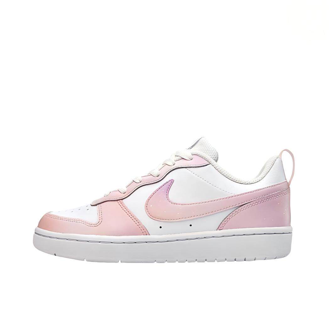 【定制球鞋】Nike Court Borough  粉色星河 BQ5448-100