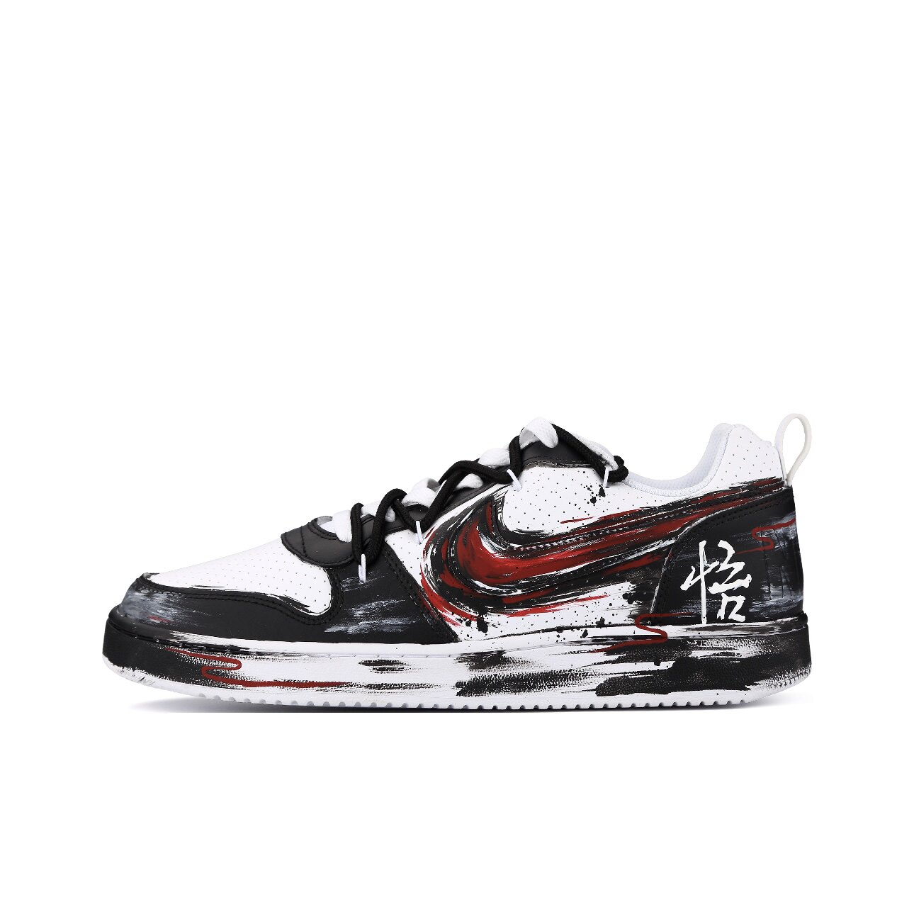【定制球鞋】Nike Court Borough 暗黑悟空 涂鸦 黑白 838937-111