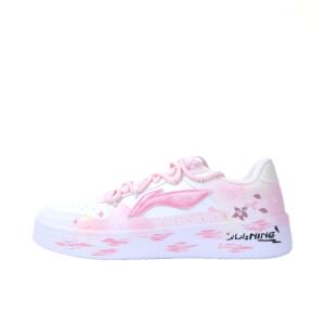 【定制球鞋】Li Ning/李宁  浮舟  板鞋  桃花影落  AGCS420-6
