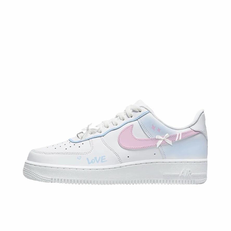 【定制球鞋】Nike Air Force 1 小情绪 手绘涂鸦 白灰 CW2288-111