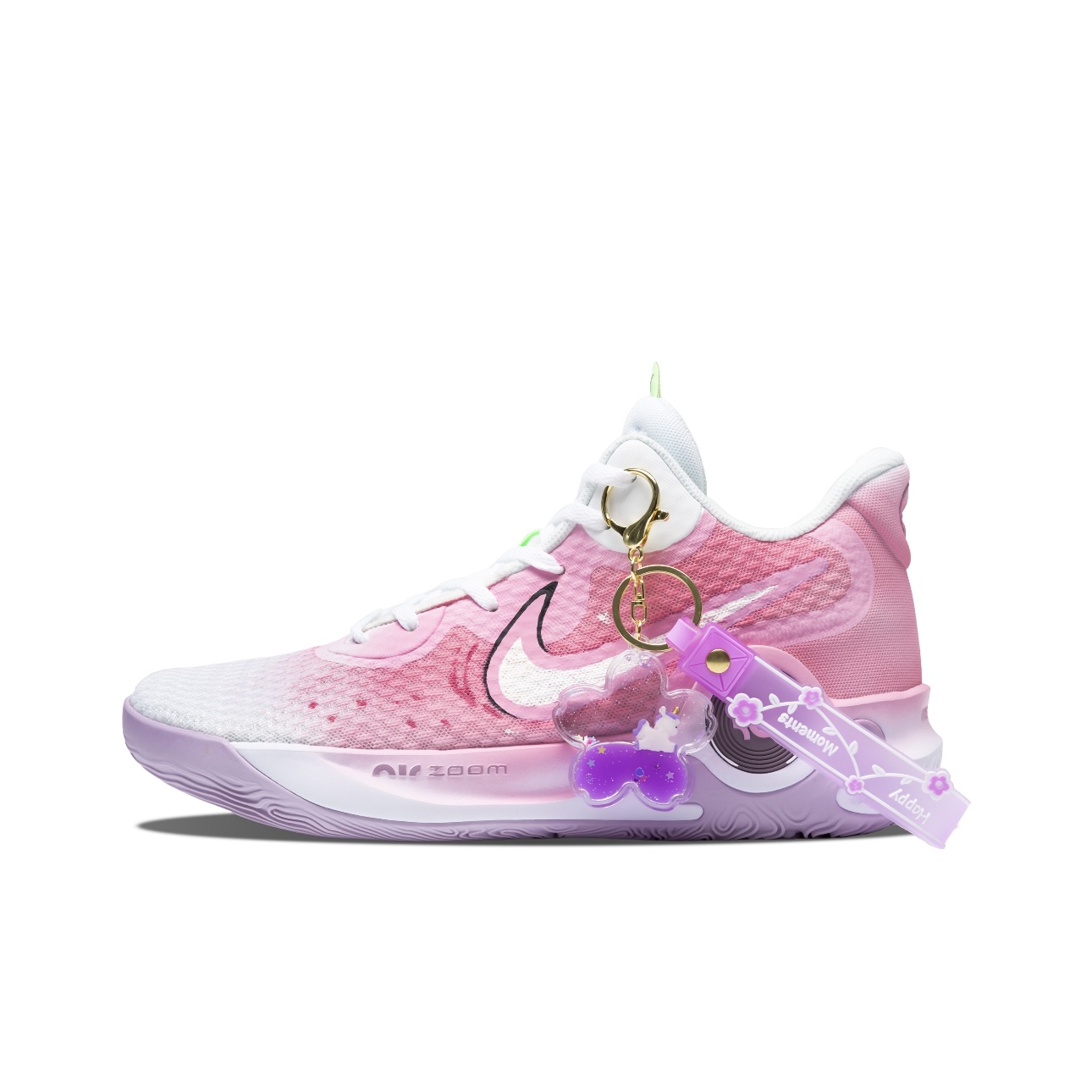 【定制球鞋】Nike KD Trey 5 IX 樱花季 渐变  亮粉 DJ6922-100