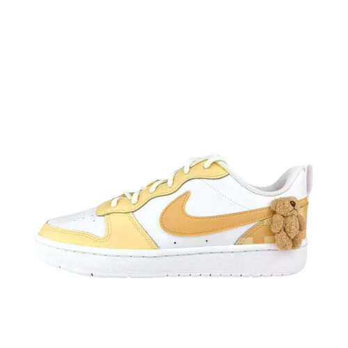 【定制球鞋】Nike Court Borough 2 黄油小熊/浅黄色  BQ5448-100