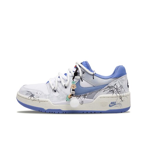 【定制球鞋】Nike Full Force 竹林晚 水墨 国风 灰蓝 FB1362-100