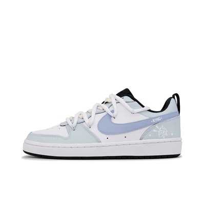 【定制球鞋】Nike Court Borough 情怀王子 手绘 蓝白 BQ5448-115
