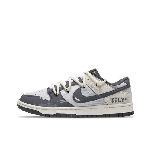 【定制球鞋】Nike Dunk Low 遥乡之径 解构 涂鸦 米灰 FZ4621-001