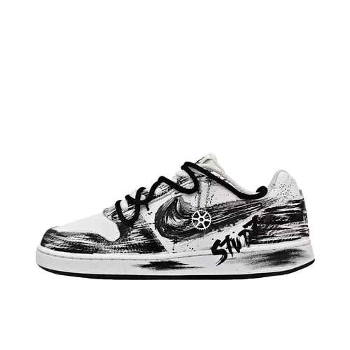 【定制球鞋】 Nike EBERNON 风岚 板鞋  墨痕轮韵 IM3370-121