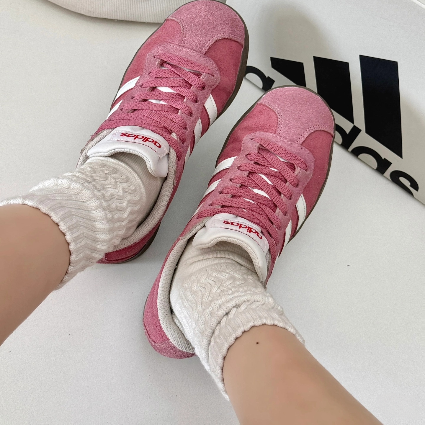【定制球鞋】adidas 考拉派对 粉红莓莓 芭蕾风 粉红色 HQ1802