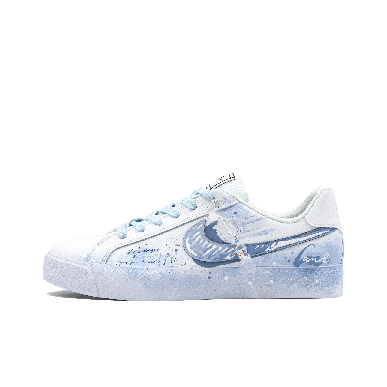 【定制球鞋】Nike Court Royale盒子行动 雨过天晴 蓝 BQ4222-103