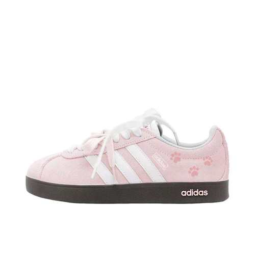 【定制球鞋】adidas neo Vl Court 2.0 樱粉猫爪/粉色 HQ1802