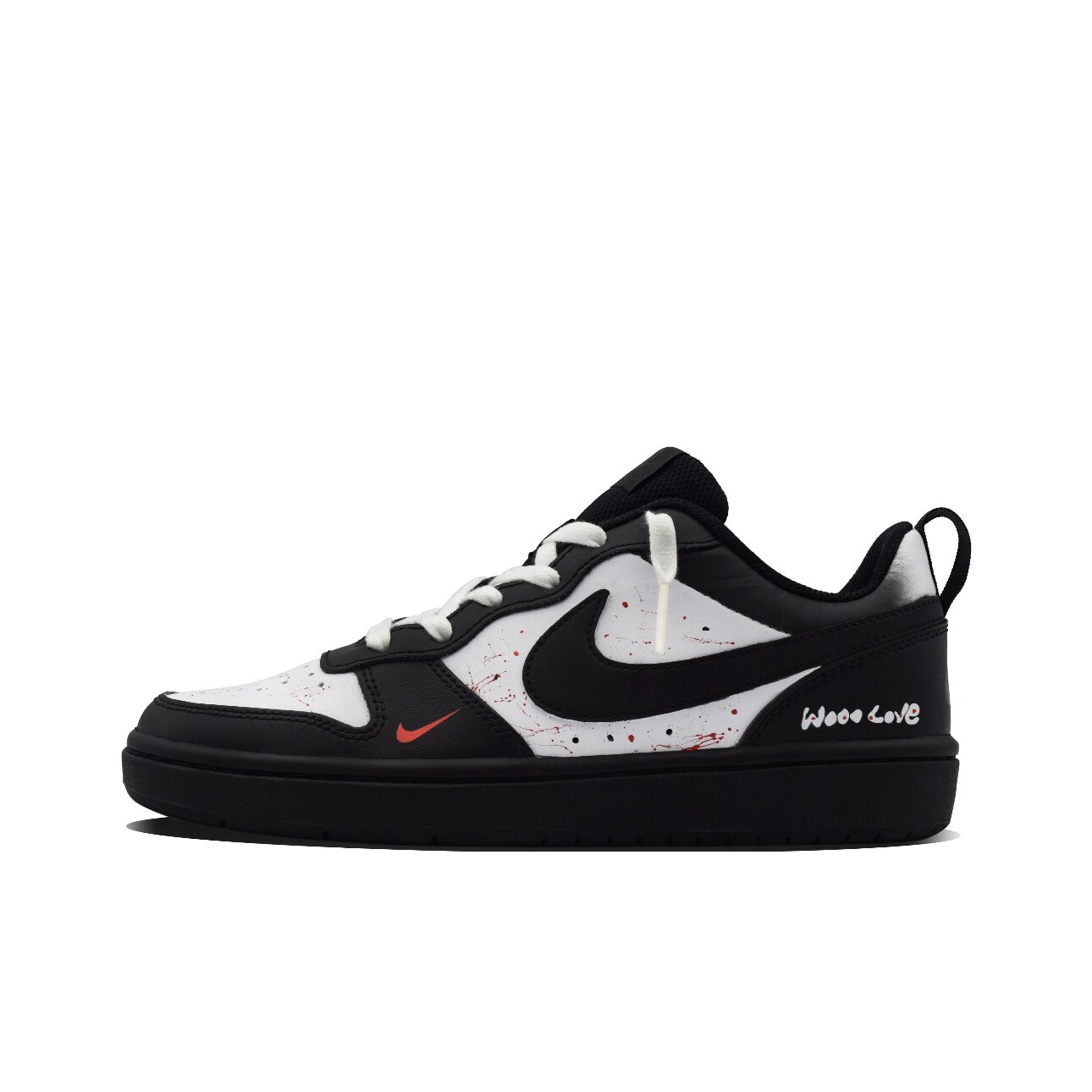 【定制球鞋】Nike Court Borough 黑曜石 复古 黑白 BQ5448-115