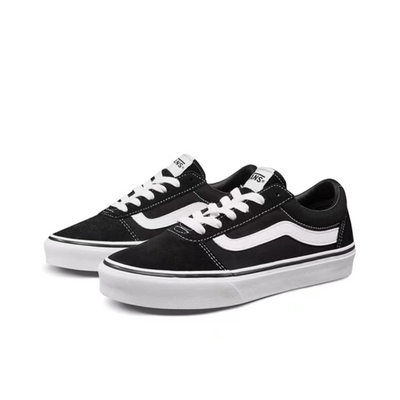 万斯 Ward 经典款 低帮休闲帆布板鞋  黑色 女款