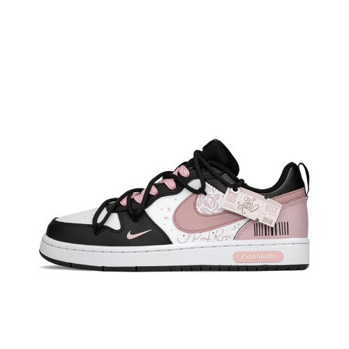 【定制球鞋】Nike Court Borough 玫瑰故事 白黑粉  BQ5448-115