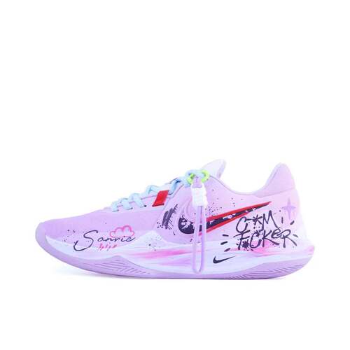 【定制球鞋】Nike Precision 6 篮球鞋   绵紫芋/粉色 DD9535-100