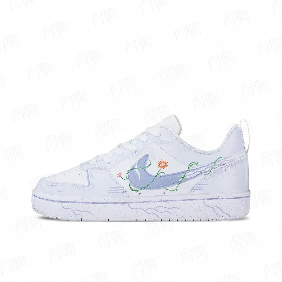 【定制球鞋】Nike Court Borough 怪诞向日葵 BQ5448-100
