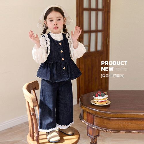 小O宝OKids童装女宝宝牛仔套装