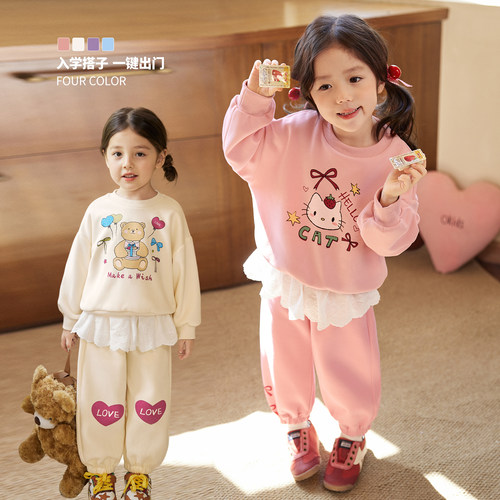 小O宝OKids童装女宝宝卫衣套装
