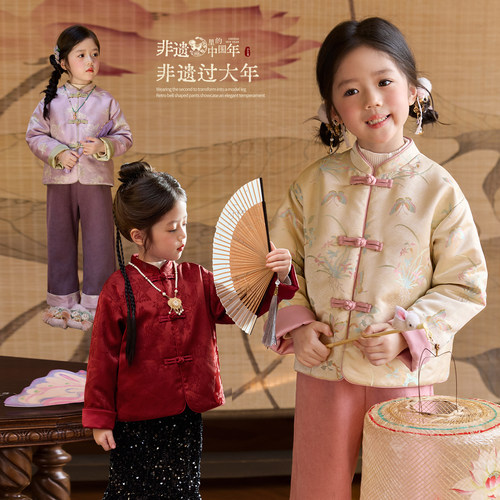 小O宝OKids童装女宝宝新中式唐装