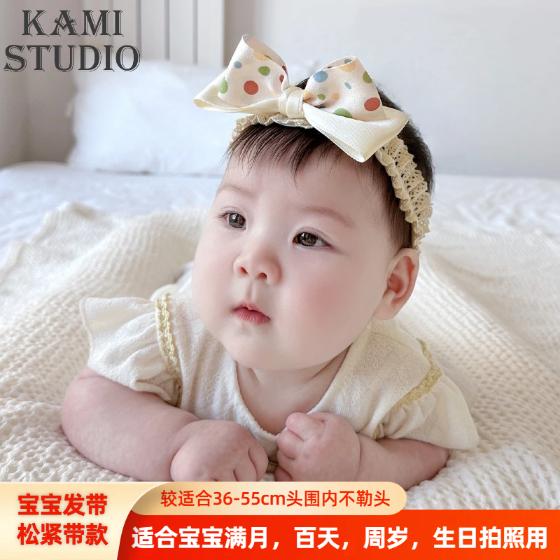 婴儿发带可爱女宝宝蝴蝶结头饰