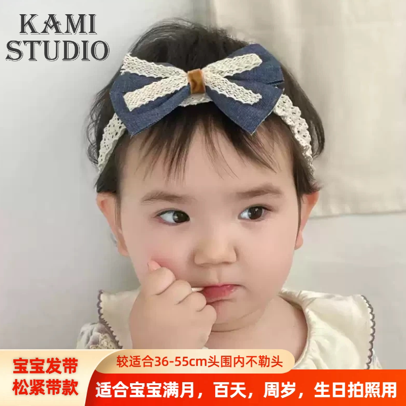 韩版可爱公主蝴蝶结发带女宝宝