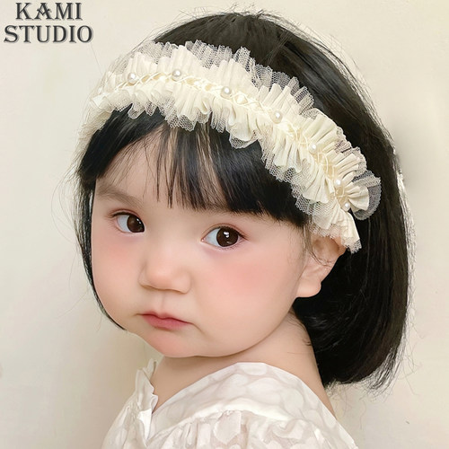 婴儿发带珍珠发饰女宝宝公主头饰