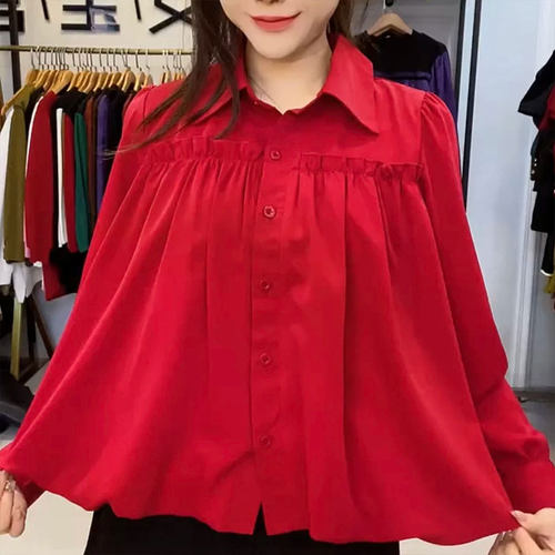 宽松百搭开衫长袖纯色妈妈装休闲