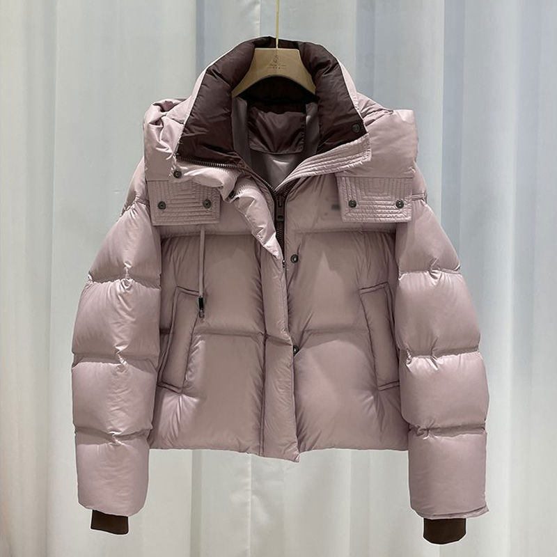 时尚大码宽松减龄蓬松面包服女士