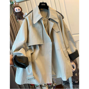 高级感休闲宽松洋气英伦外套女装 时尚 潮 气质百搭风衣秋季 2025新款