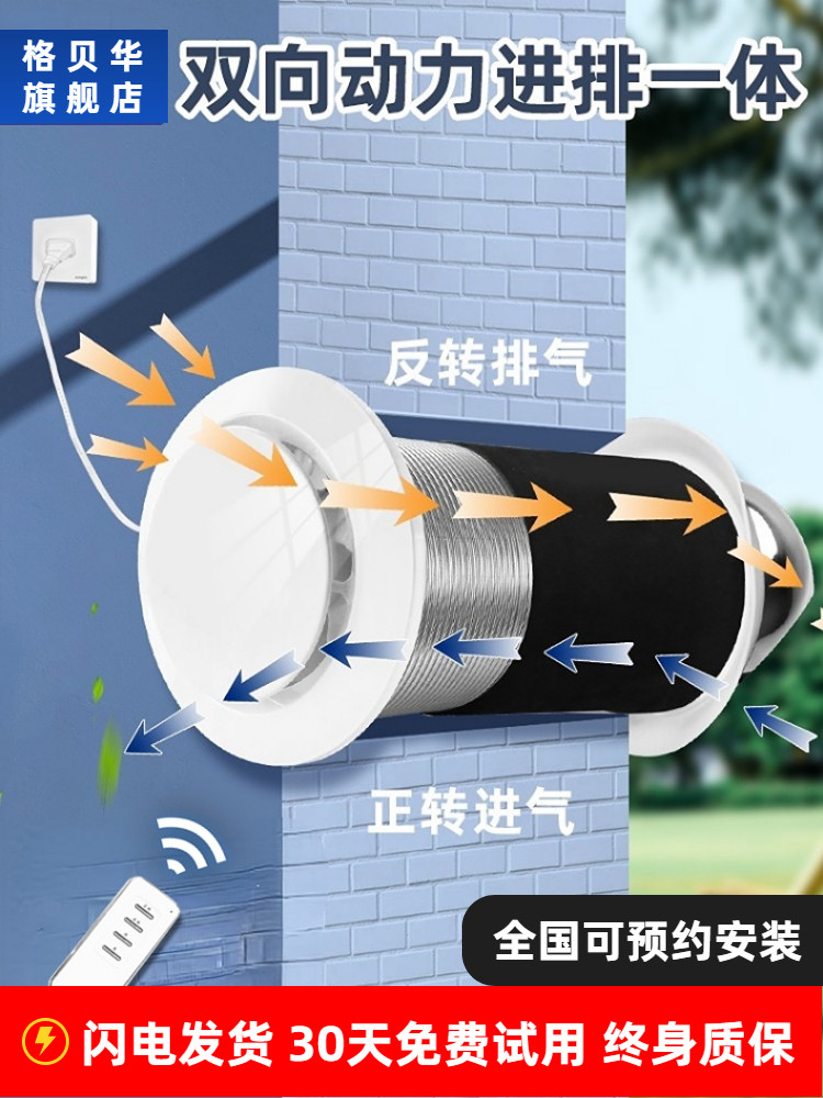 穿墙式一体化车库、地下室、卧室、棋牌室、静音排烟扇、开窗式壁,生活电器,换气扇/排气扇,淘宝优惠券,粉丝福利购,淘宝优惠卷