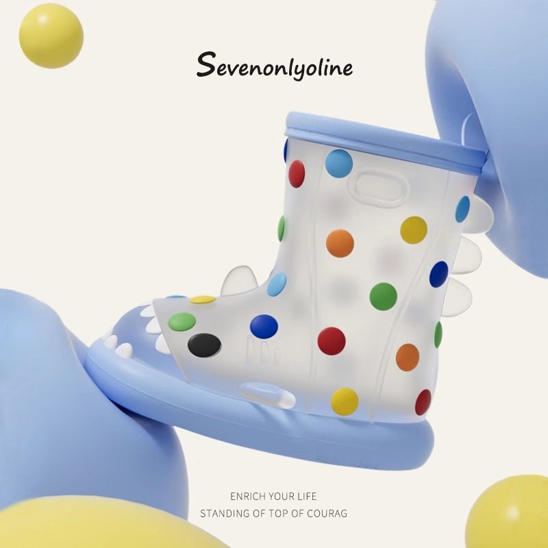 彩虹豆鲨鱼儿童雨鞋男女童小孩防滑2024新款小童宝宝雨靴卡通水鞋,童鞋/婴儿鞋/亲子鞋,雨靴,淘宝优惠券,粉丝福利购,淘宝优惠卷