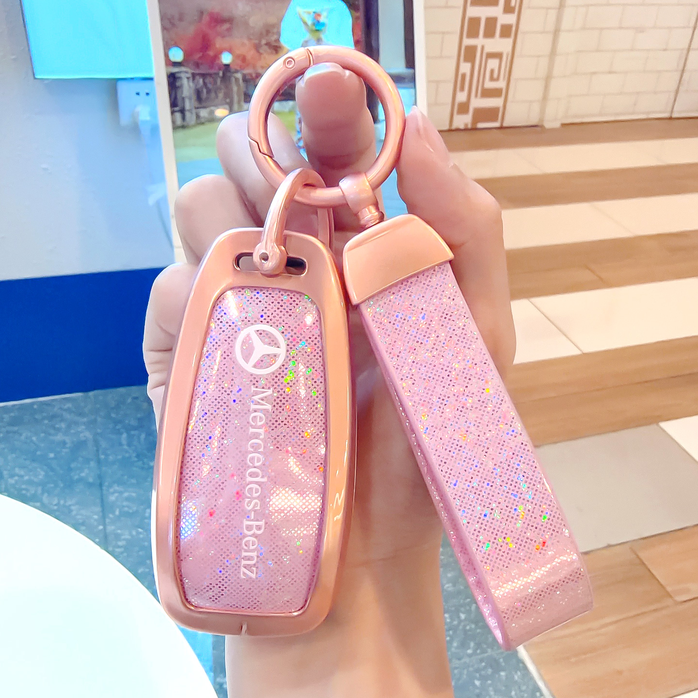 适用于奔驰系列钥匙套LS金属壳