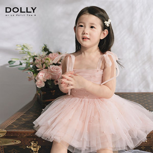 dolly女童夏季吊带连衣裙短裙