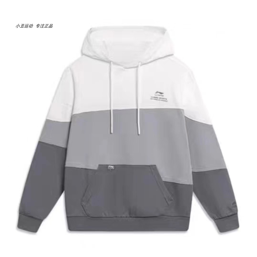 李宁男子圆领潮流拼色