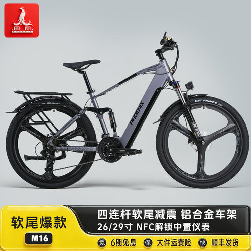 凤凰M16四连杆减震电动车