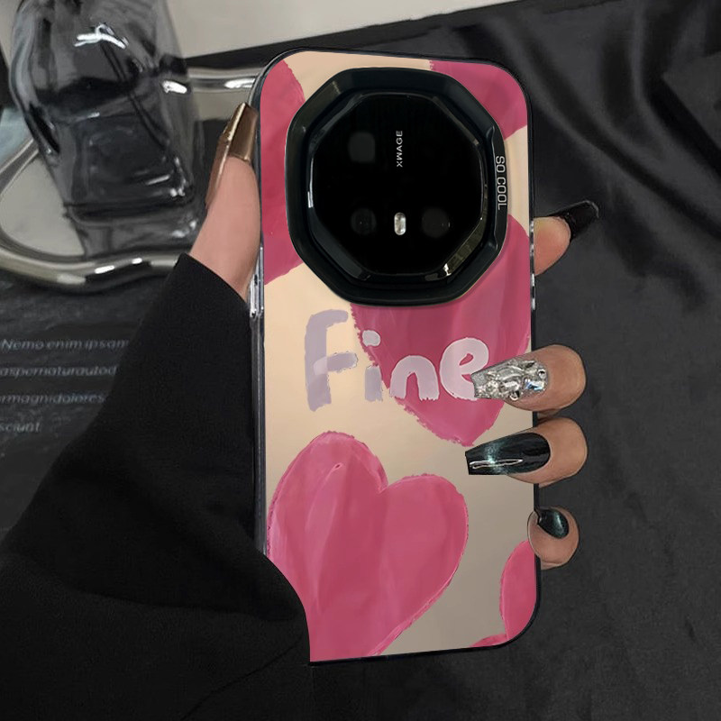 适用于华为mate70rs非凡大师手机壳涂鸦爱心女款高级感新款60保时捷保护套全包ins风个性创意奢华防摔网红潮