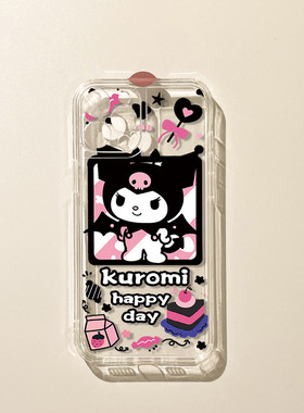 库洛米苹果14手机壳新款14plus卡通iphone13promax镜头全包12防摔11pro硅胶xsmax软壳7/8p可爱女14p1us保护套